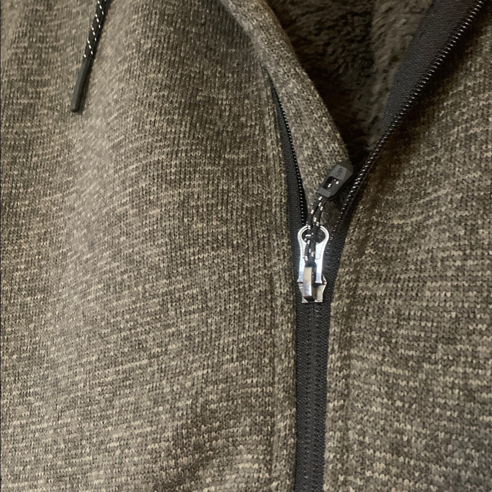 Men's Hooded Zip Jacket in mushroom color - Picture 2 of 5